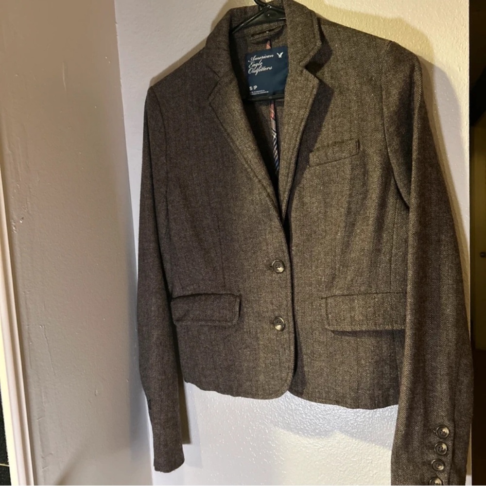 American Eagle Outfitters Charcoal Blazer